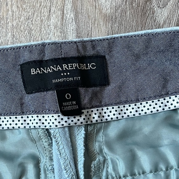 Banana Republic Hampton Fit Cropped Light Blue Khaki Pants - Picture 9 of 9